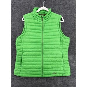 Stio Green Pinion Pertex Quantum Goose Down Puffer Vest Jackson Hole Gorpcore XL